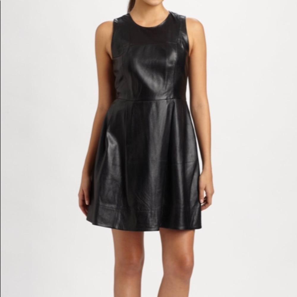 GORGEOUS!!! Shoshanna Belle Leather Dress